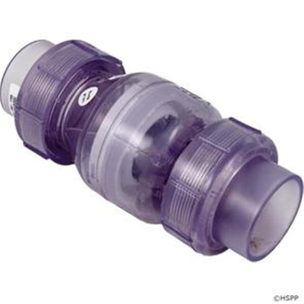 Nds 2 in. Slip x Slip Valve with Union, Clear ND393772 - main